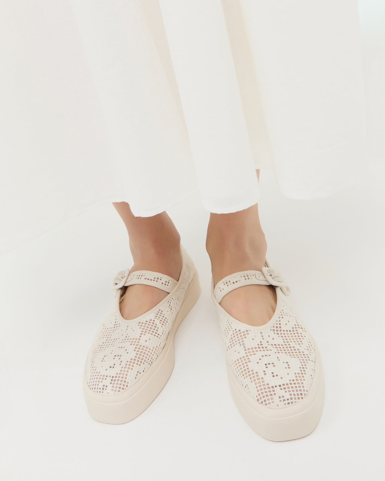 Cooper Cream Lace Mary Jane Sneaker