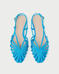 Devon Blue Moiré Slingback Sandal