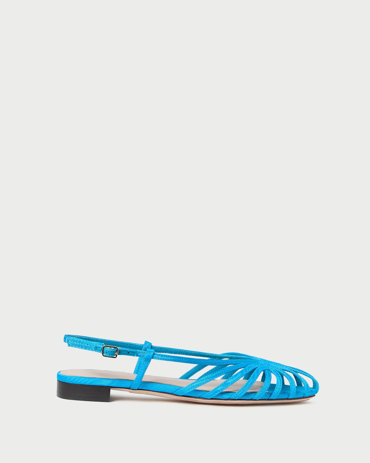 Devon Blue Moiré Slingback Sandal