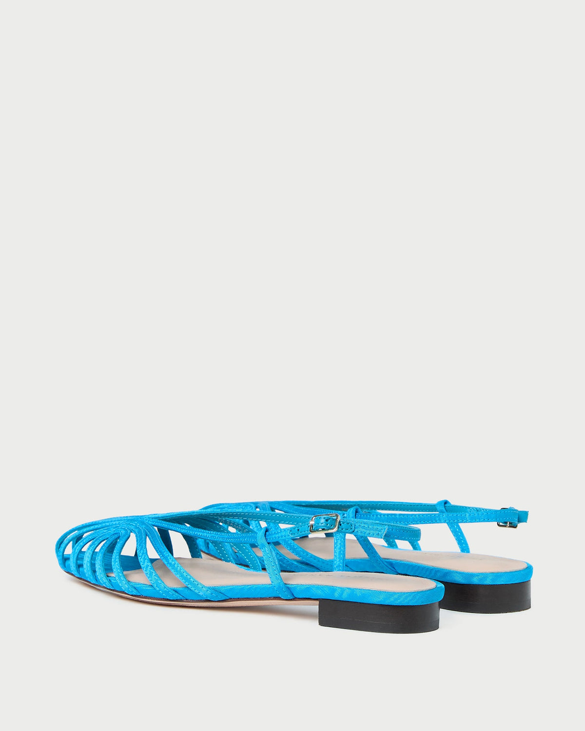 Devon Blue Moiré Slingback Sandal