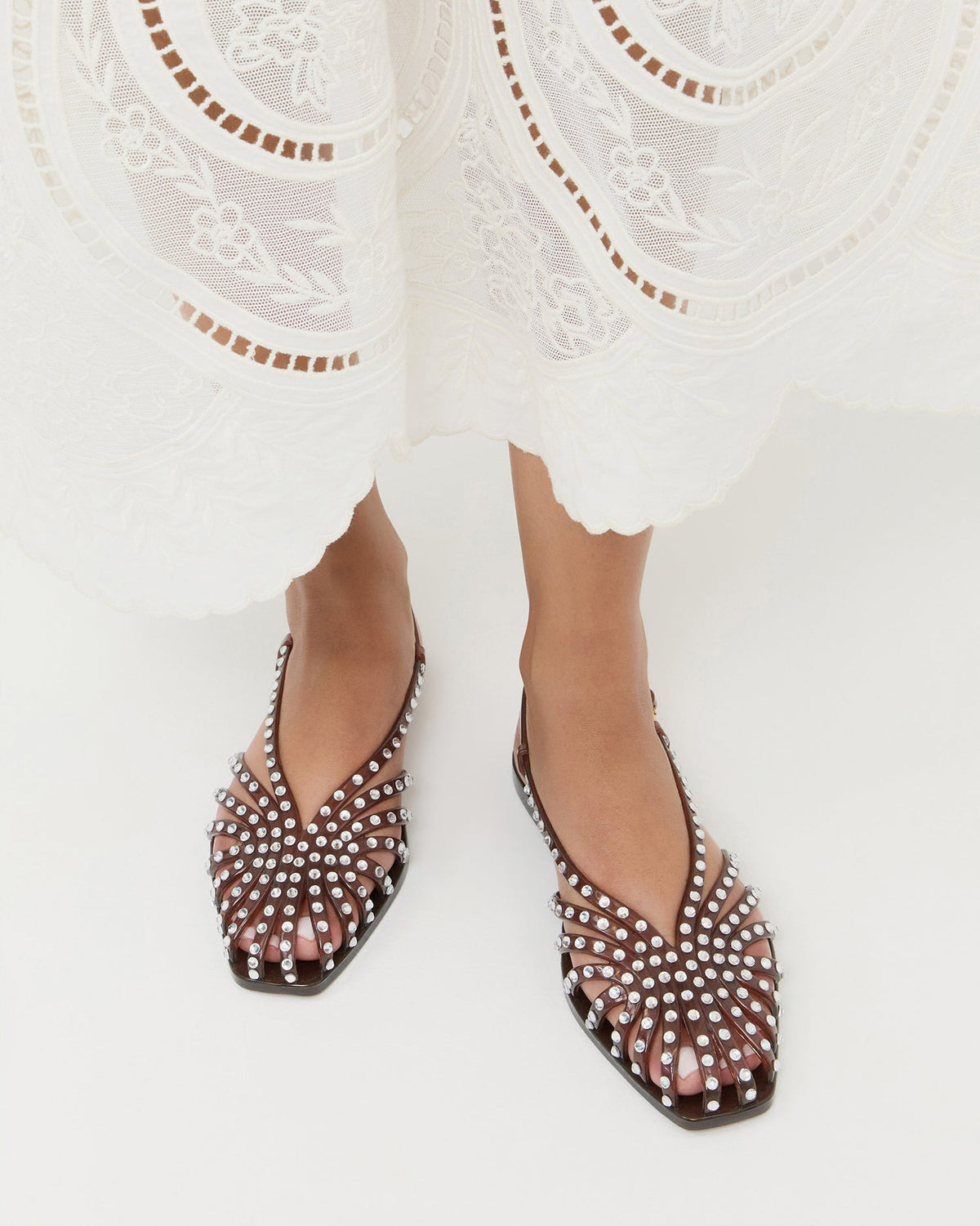 Devon Brown Jelly Slingback Sandal