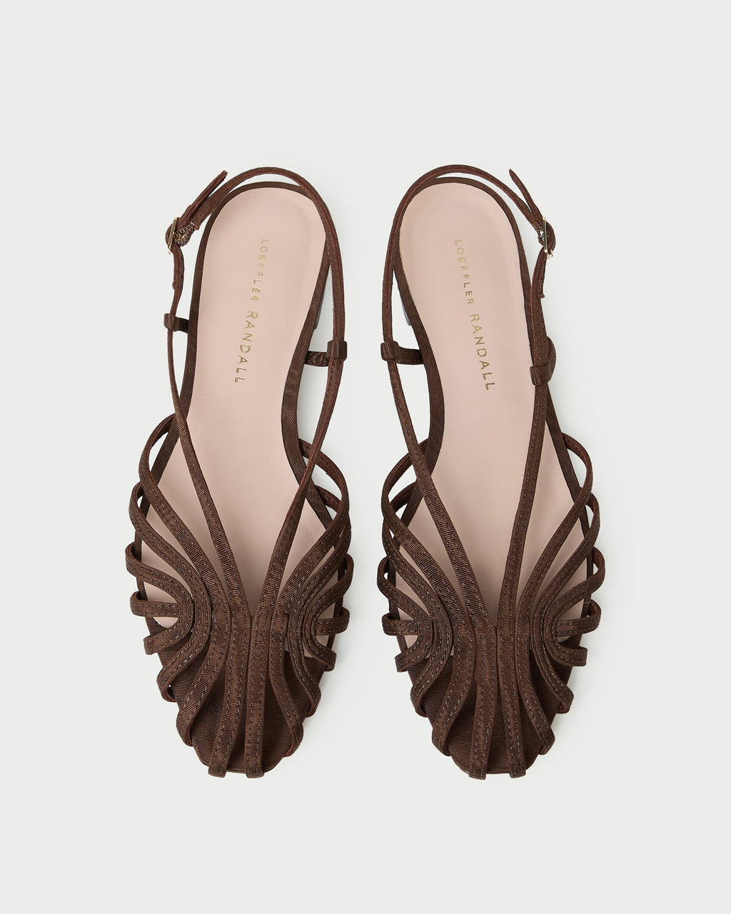 Devon Chocolate Moiré Slingback Sandal