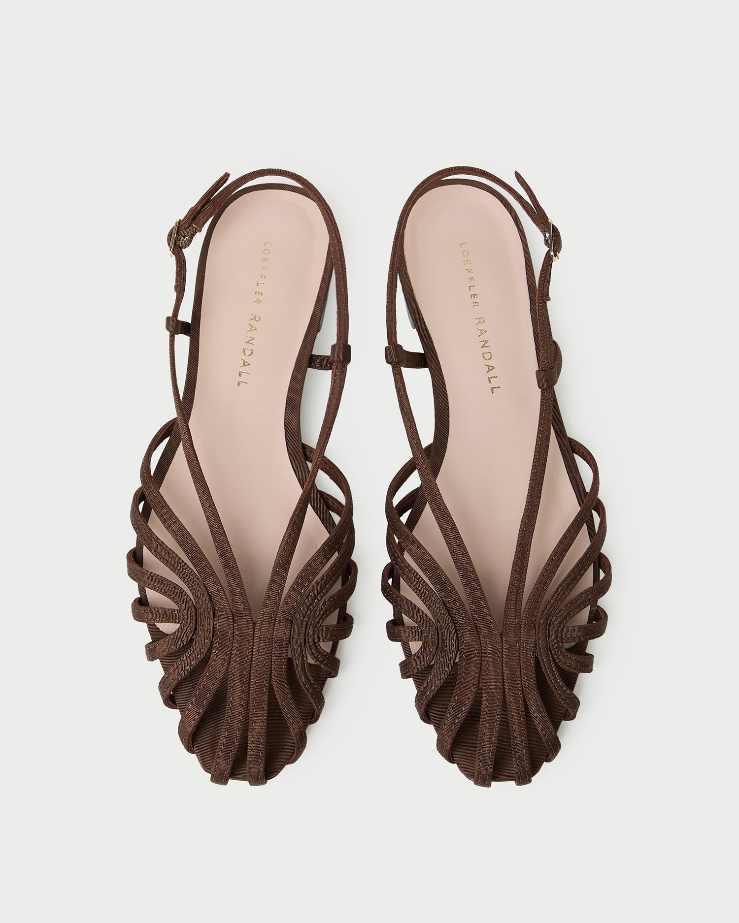 Devon Chocolate Moiré Slingback Sandal