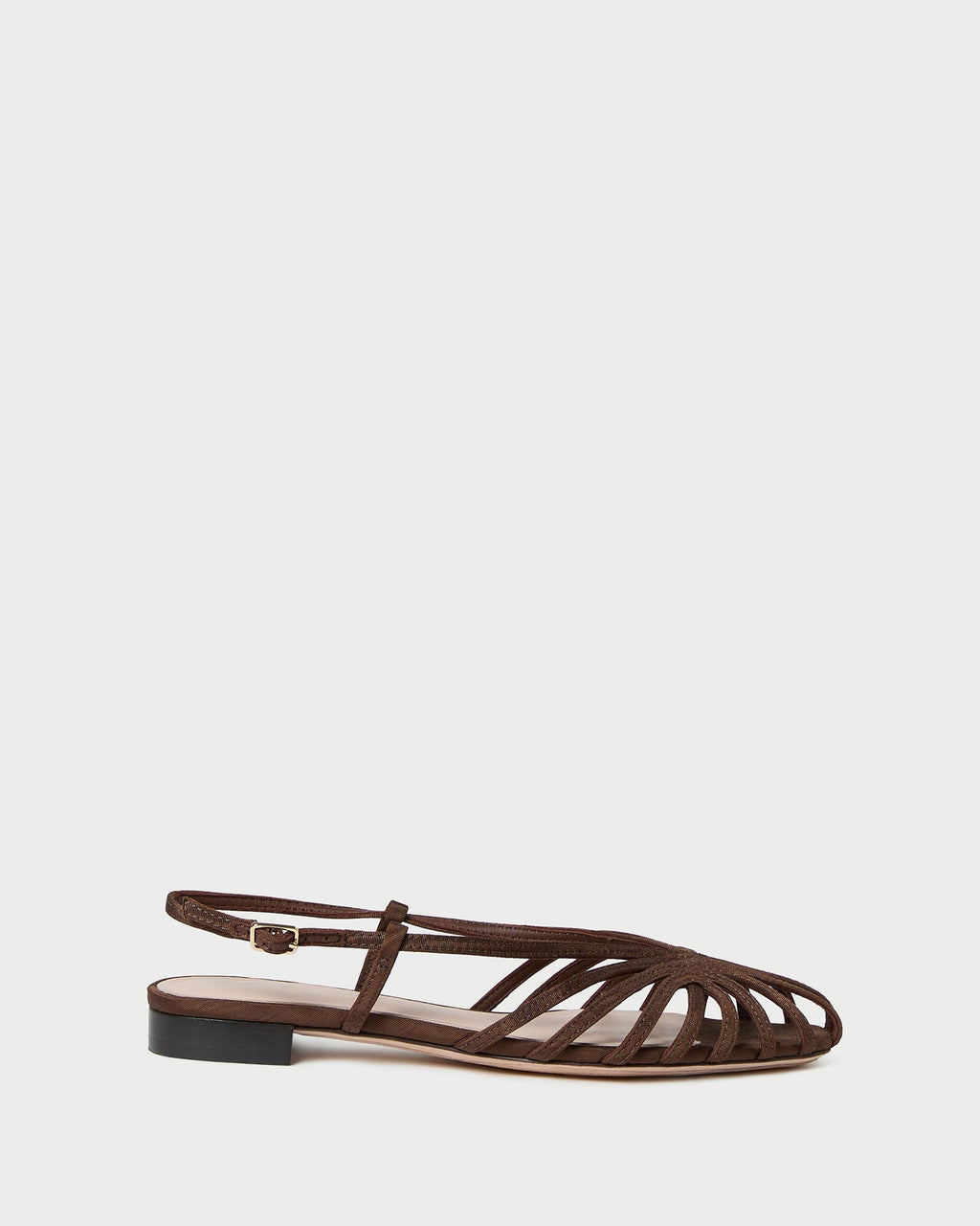 Devon Chocolate Moiré Slingback Sandal