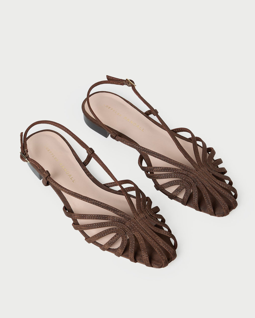 Devon Chocolate Moiré Slingback Sandal