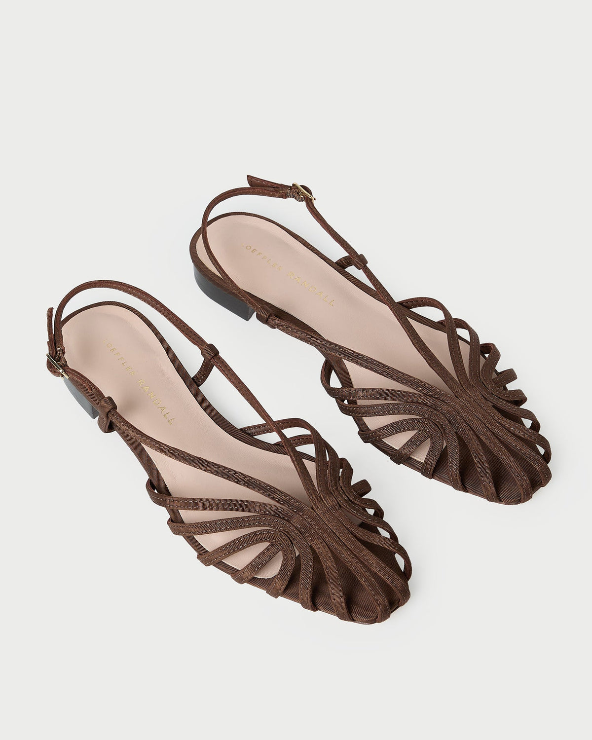 Devon Chocolate Moiré Slingback Sandal