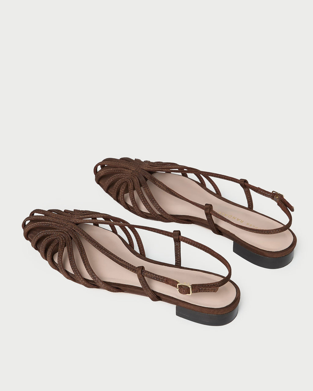 Devon Chocolate Moiré Slingback Sandal