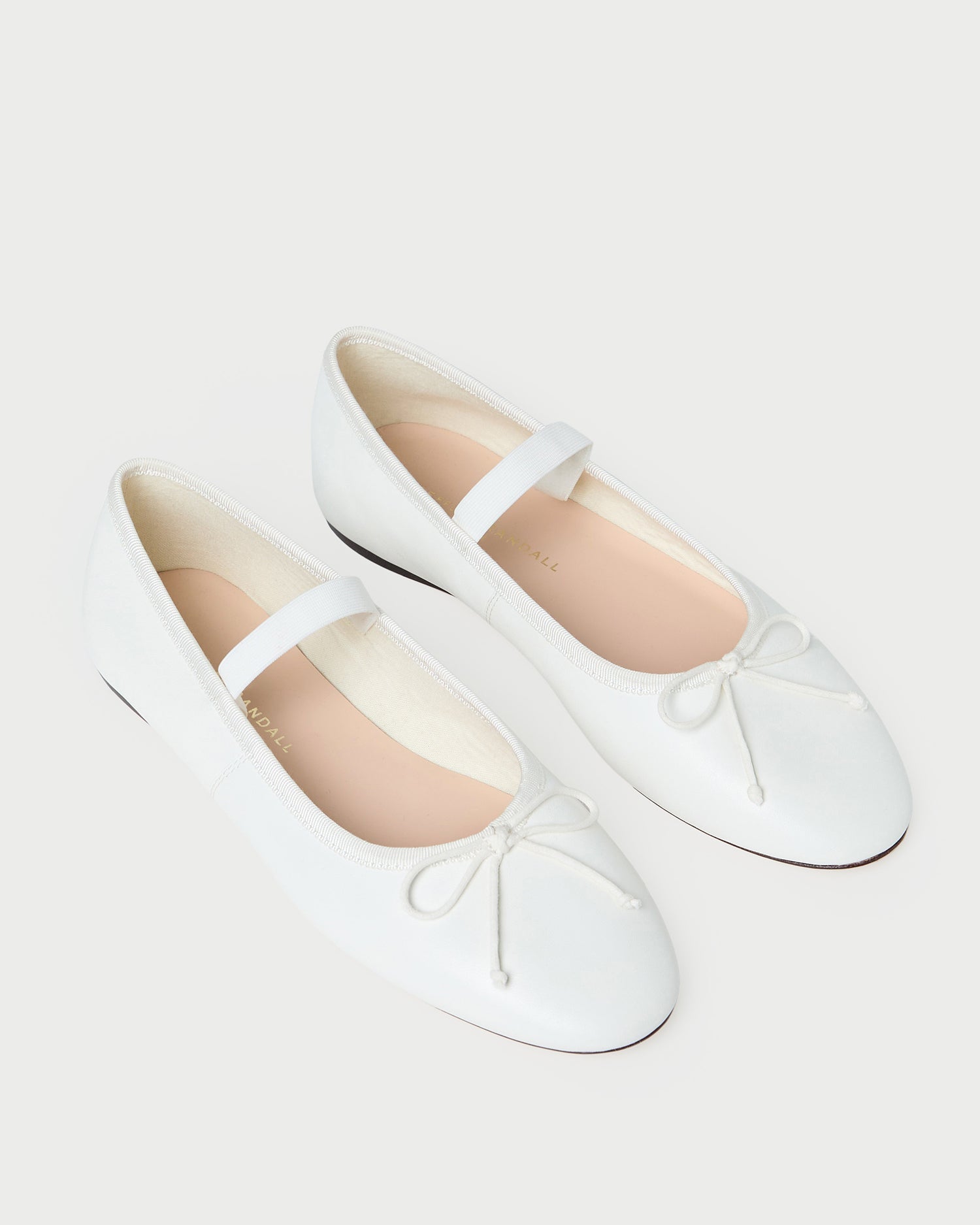 Leonie Ivory Leather Ballet Flat