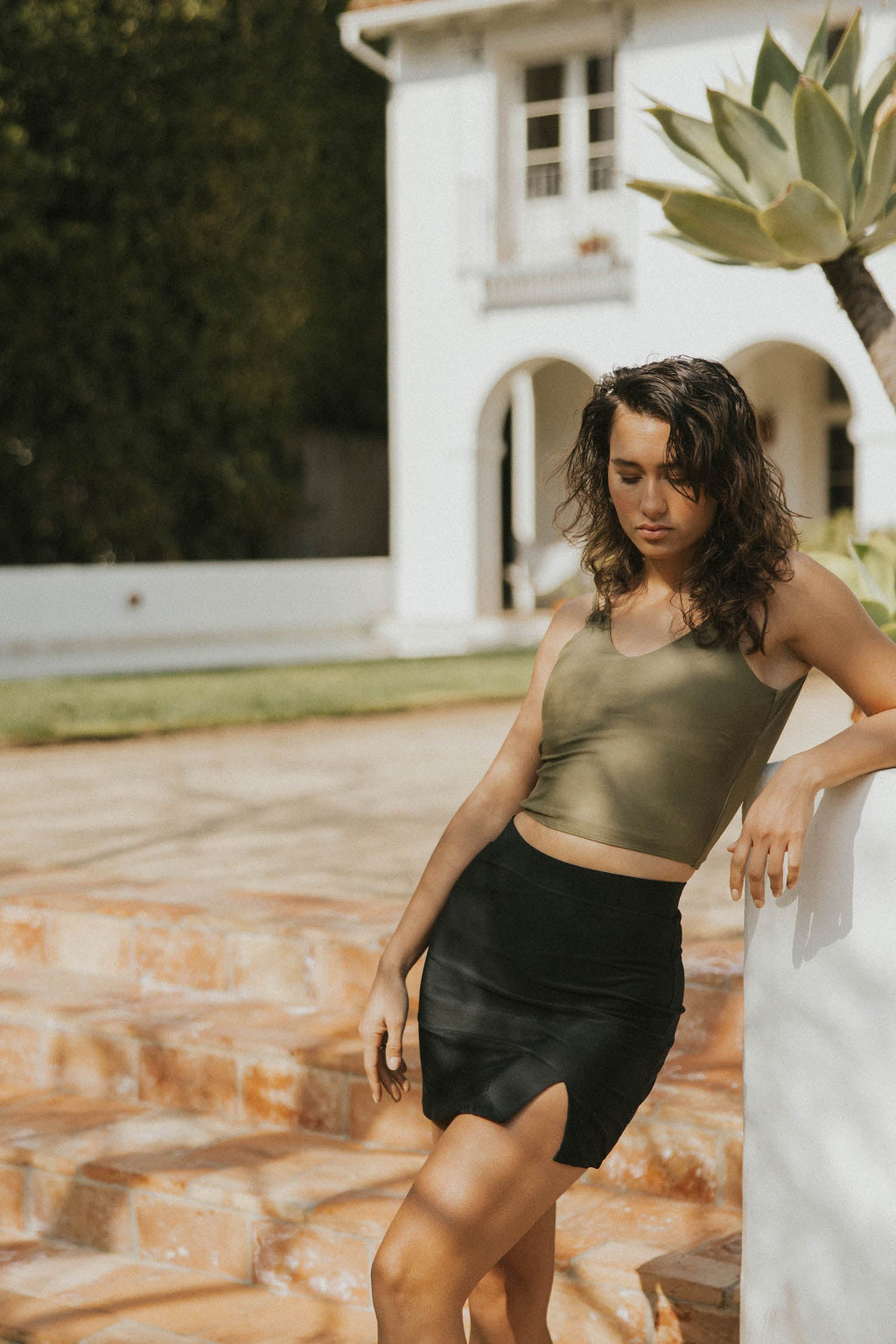 Luna Swim Skirt | High Waisted Swim Skirt with Elastic Waistband