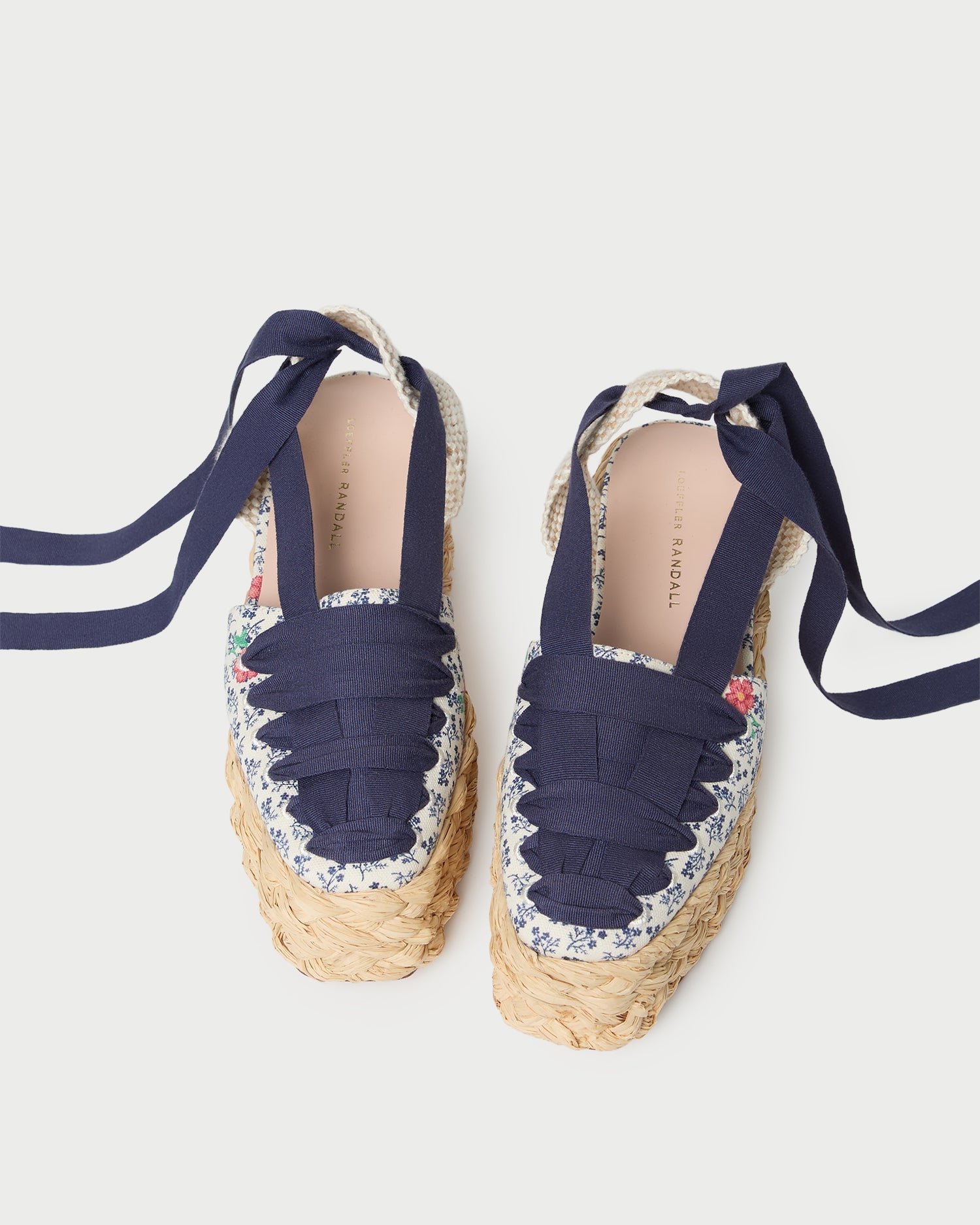 Mason Natural/Floral Platform Espadrille
