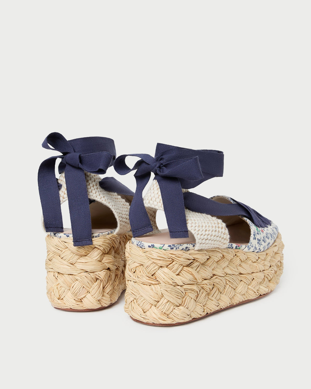 Mason Natural/Floral Platform Espadrille